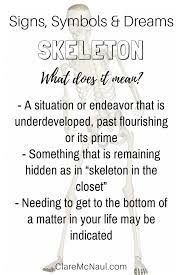 What Does It Mean When Skeleton Shows Up In Your Dreams Or Your Psychic And Mediumship Readings Here S The Skinny O Dream Meanings Dream Symbols Dream Meaning