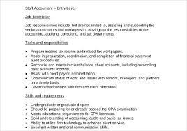 Their duties include preparing financial statements, examining and analyzing a company's accounts. 10 Job Description Templates Word Excel Pdf Templates Job Description Template Job Description Job