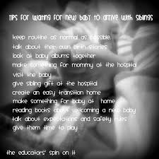 Laurel used freezer paper stenciling for the cute canvas. Waiting For A New Sibling To Come Home The Educators Spin On It