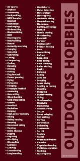 Find reviews and recommendations for the latest hobbies. List Of Outdoor Activities And Hobbies Ayotunde Fadipe List Of Outdoor Activities Activities Outdoor Activities