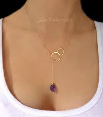 Genuine Amethyst Necklace Gold Amethyst Teardrop Necklace Etsy Beautiful Necklaces Diamond Cross Necklaces Silver Diamond Necklace