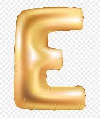 Yellow alphabet letters balloons png. Gold Metallic Helium Alphabet Balloon Foil Letter E Clipart Png Similar Png