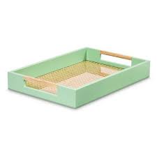 Shop our ceramic serving tray selection from the world's finest dealers on 1stdibs. Threshold Decorative Tray With Cane Detail In Mint