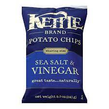 Kettle Brand Potato Chips Sea Salt And Vinegar Case Of 12 8 5 Oz In 2021 Potato Chips Vinegar Organic Snacks
