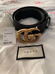 Authentic Gucci Belt Size 75 Black Brand New With Tag Will Come With Dust Bag Can Be Worn Around The Waist Authentic Gucci Belt Gucci Belt Gucci Belt Size