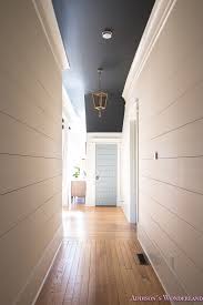 Lighting pendants come in a range of materials, sizes and styles. Hallway White Walls Shiplap Black Ceiling Alabaster Inkwell Lantern Chateau Blue Door Stardew Uncertain Grey Whitewashed Hardwood Flooring 5 Of 15 Addison S Wonderland