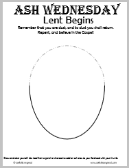 This is the perfect activity to act as a creative option in religious education lessons. Ash Wednesday Printable Activity Page Free Get Ready For Lent Catholic Inspired