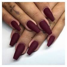 Coffin nails are actually long, slender nail forms. Best Nails Shape Coffin Burgundy 30 Ideas Burgundy Acrylic Nails Burgundy Nails Maroon Nails