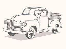 Vintage pickup trucks old ford trucks classic chevy trucks diesel trucks 4x4 trucks lifted trucks classic cars antique trucks vintage cars. Truck Illustration Truck Coloring Pages Truck Crafts Truck Drawing