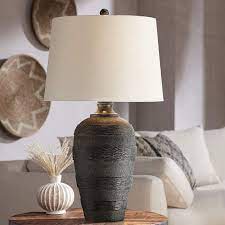 Check out our rustic table lamp selection for the very best in unique or custom, handmade pieces from our table lamps shops. Coloma Black Resin Modern Rustic Table Lamp 94k08 Lamps Plus