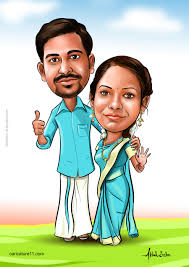 India Wedding Caricature Wedding Caricature Caricature Wedding Caricature