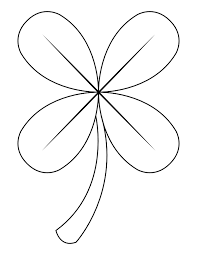 This is a fantastic way of showing off something as unique as that four leaf clover. Printable Easy Four Leaf Clover Coloring Page