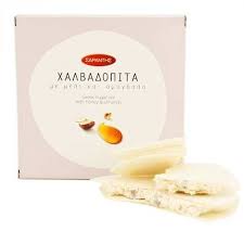 Saradis Halvadopita Miel Amandes Specialite Grecque Au Nougat En 2020 Crepes Au Yaourt Amande Miel