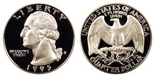 1995 S Washington Quarter Silver Proof Coin Value Prices