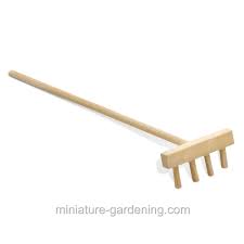 How to make miniature garden tools. Miniature Gardening Zen Wooden Rake 2 99