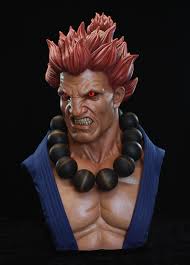 Conquering the world, one stage at a time. Pop Culture Shock Street Fighter Bustos Em Tamanho Real De Akuma E Shin Akuma Street Fighter Obras De Arte Arte