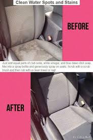 Clean Car Seats Water Spots Stains Interiorcarcleaner Cleaning Hacks House Cleaning Tips Car Cleaning
