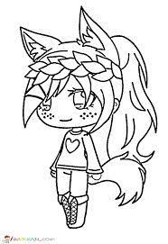Pin By Alanny R On Para Dibujar A Gacha Life Cute Coloring Pages Anime Wolf Girl Chibi Coloring Pages