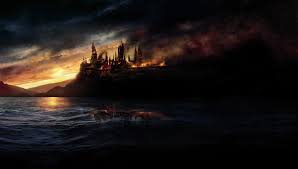 8k Hogwarts 4k Burning Harry Potter And The Deathly Hallows 5k Wallpaper Hdwallpaper Desktop Deathly Hallows Wallpaper Hogwarts Harry Potter Wallpaper