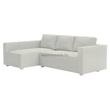 Manstad kanapé huzat bal oldali ágyneműtartóval - Hanna törtfehér - IKEA  bútorhuzat webáruház