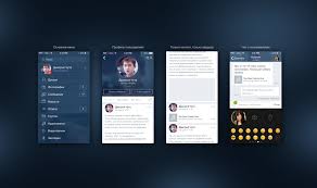 Vk App Ios7 Concept By Dmitriy Chuta Mobile Web Design Mobile Website Design Mobile App Design