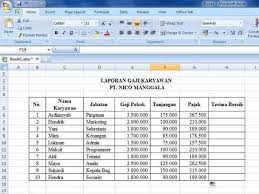 Setiap perusahaan memiliki sistem penggajian yang berbeda kepada karyawannya. Cara Membuat Laporan Gaji Pada Excel