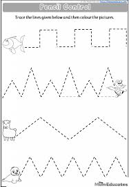 Does it make your eyes feel funny? Nursery Pencil Control Worksheets Free Printable The Mum Educates