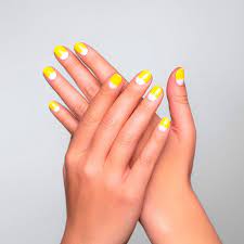 Quartz features like these in primary colors can be special ordered from caesarstone or silestone. Get In The World Of Yellow Aesthetic Naildesignsjournal Com