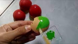 Buah delima punica granatum 8. Ansorikalam Tutorial Mozaik Apel Dari Cangkang Telur Youtube
