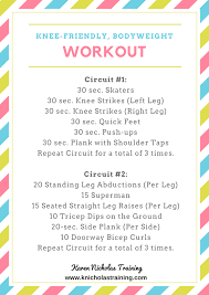 No Equipment Workouts For At Home Karen Nicholas Training