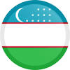 Uzbeks in national dress with a flag. 1