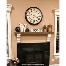 Federal Brace Scalloped 10 In X 10 In X 3 In Overhang Bar Bracket With Corbel Rib Unfinshed