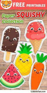 You could use two pieces of different sized ribbon or you could use scrapbooking paper and ribbon like we did. 8 Paper Squishy Ideas