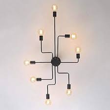 Industrial Semi Flush Mount Vintage Ceiling Chandelier Light Steampunk Pendant Lamp Spider Style Amazon Com
