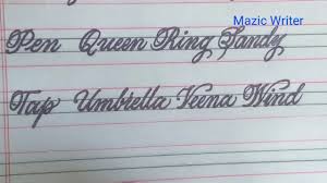 I know that there has been quite the controversy about our handwriting skills going away with the computer age, but i believe that it is. Beautiful Cursive Handwriting In Copy Writing Book Practice For Beginners Youtube