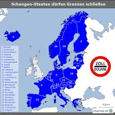 Welche länder verwenden den euro? Schengen Staaten Durfen Grenzen Schliessen Von Wienerzeitung Landkarte Fur Europa
