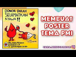 Setelah membahas mengenai poster lingkungan dan poster pendidikan, pada artikel sebelumnya. Cara Menggambar Membuat Poster Tema Hari Pmi Palang Merah Indonesia Yang Mudah Ditiru Ep 245 Youtube Poster Cara Menggambar Gambar