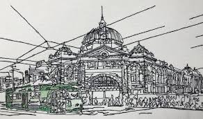 Thanks to the team at aerometrex, we have have created a beautiful 3d model of flinders street station to present at melbourne universities 3d showcase. Hometown Flinders St Station Melbourne Deborah Wirsu Freemotion Thread Sketch School Of Stitched Textiles
