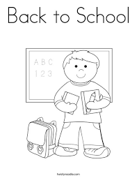 Download this adorable dog printable to delight your child. Back To School Coloring Page Twisty Noodle