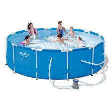 Bestway Steel Pro Round Frame Pool 100cm Pool Accessories Swimming Pools Pool