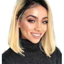 Black And Blonde Bob Wig Pin On Wigs For Mother S Day