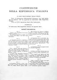 Vista la legge 15 dicembre 1990, n. Costituzione Della Repubblica Italiana Wikipedia