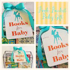 Pin By Karen Tennant On Gift Ideas Baby Shower Book Gift Baby Shower Book Baby Shower Gift Basket