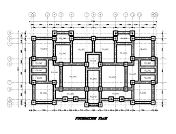 Foundation Plan Of 25x15m Ground Floor