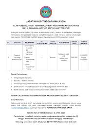 Only candidates can apply for this job. Jabatan Audit Negara Startseite Facebook