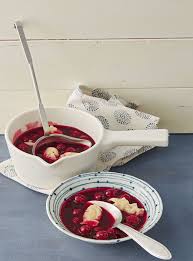 Kirschsupp Mit Klut Von Zuckerundzimt Chefkoch Rezept Kirschsuppe Lebensmittel Essen Dessert Ideen