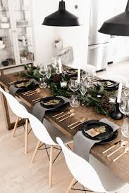 Black Silver And Gold Thanksgiving Tablescape Christmas Dining Room Christmas Table Settings Christmas Table Decorations
