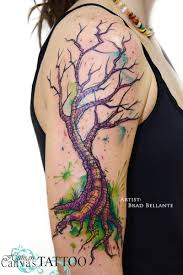 Hands holding tree of life; Watercolor Tree Tattoo Imgur