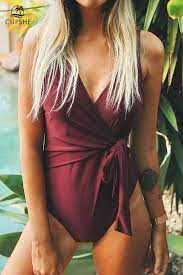 Cupshe Elegant Dance Solid One Piece Swimsuit One Piece Swimsuit Bathing Suits Swimwear Swimsuits