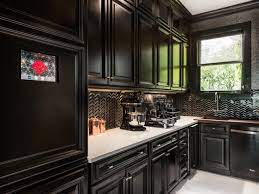 Vasagle storage sideboard, buffet table, kitchen cabinet, freestanding console table with cupboard, shelves, louvered doors, for dining room living room entry bedroom, rustic brown and black ulsc79bx 4.7 out of 5 stars 715 Black Kitchens Are The New White Hgtv S Decorating Design Blog Hgtv